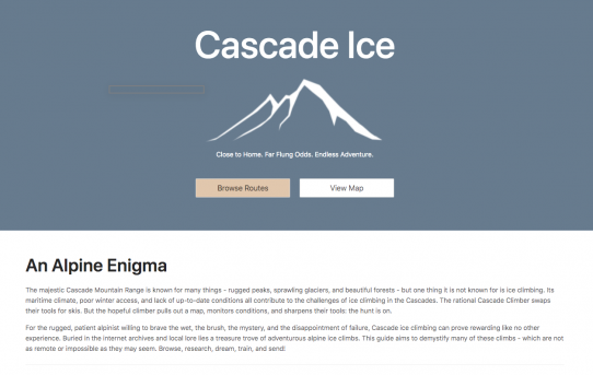 Cascade Ice Guidebook