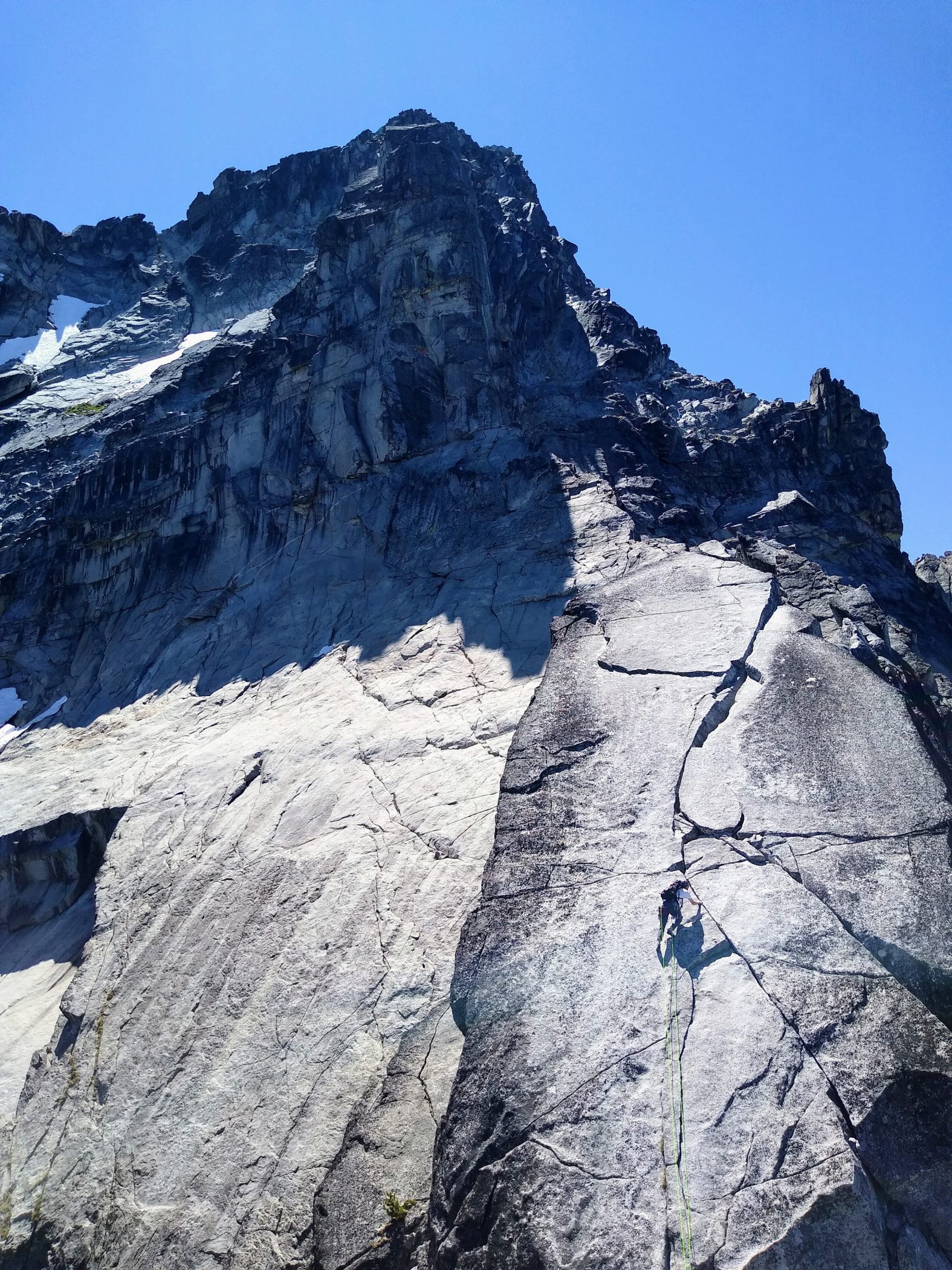 Mt. Stuart, Complete North Ridge (5.9) - Climber Kyle
