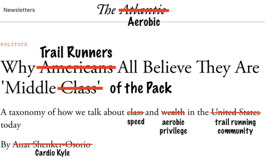Why Trail Runners All Believe They are "Middle of the Pack"